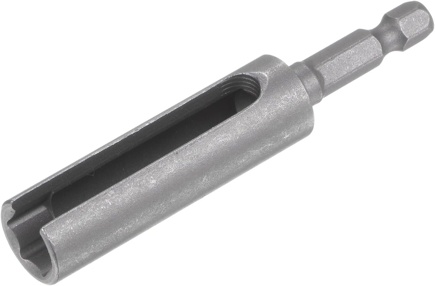 QUARKZMAN 80mm langer 10mm Sechskantmuttern-Schraubendreher-Bit-Adapter mit Schlitzverlängerung 1/4" Sechskantschaft Cr-V