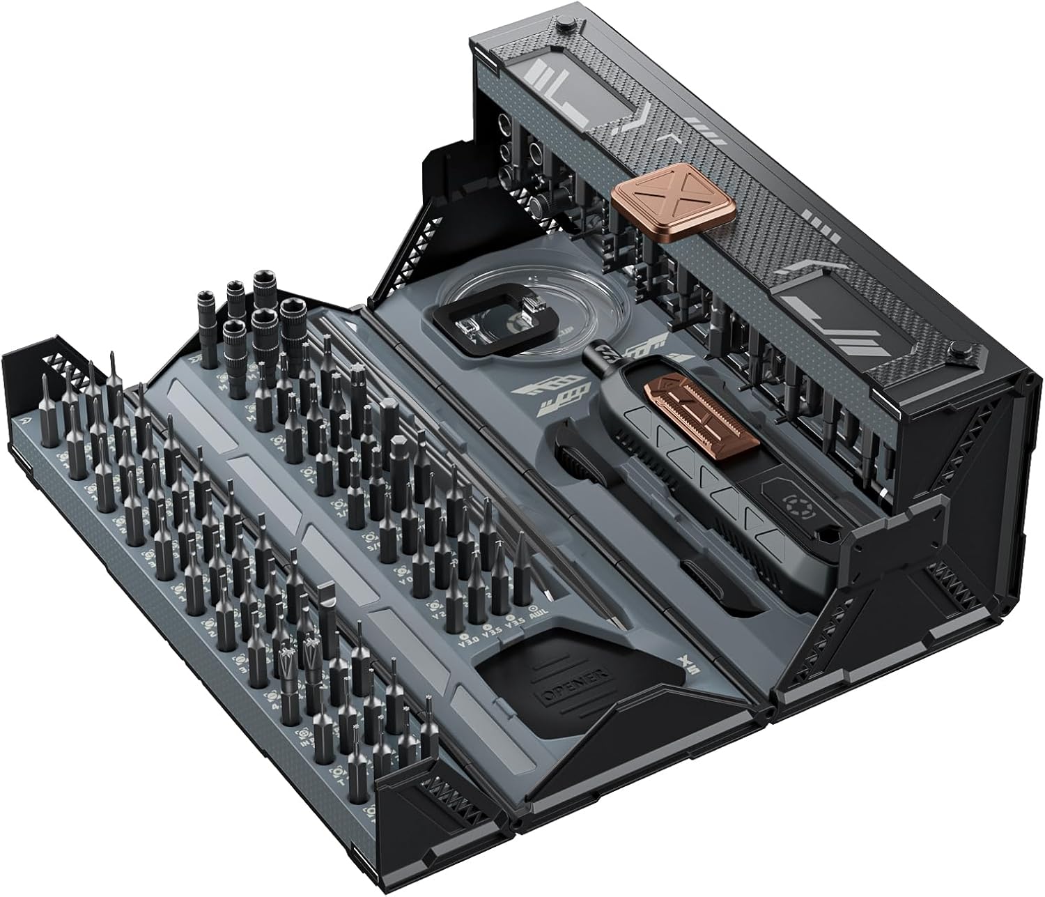 JAKEMY 180 in 1 Präzisions-Schraubendreher-Set, Computer-Schraubendreher-Set, professionelles magnetisches Reparaturwerkzeug-Set mit Heimbohrern für die meisten Laptop, Telefon, Xbox, MacBook