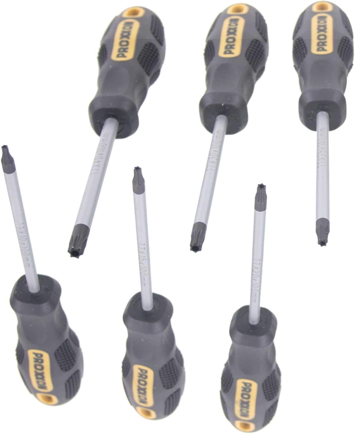 PROXXON 22640 Satz FLEX-DOT Torx Schraubendreher TX/TTX 6 teilig, T BO 10/T BO 15/T BO 20/ T BO 25/T BO 30/T BO 40