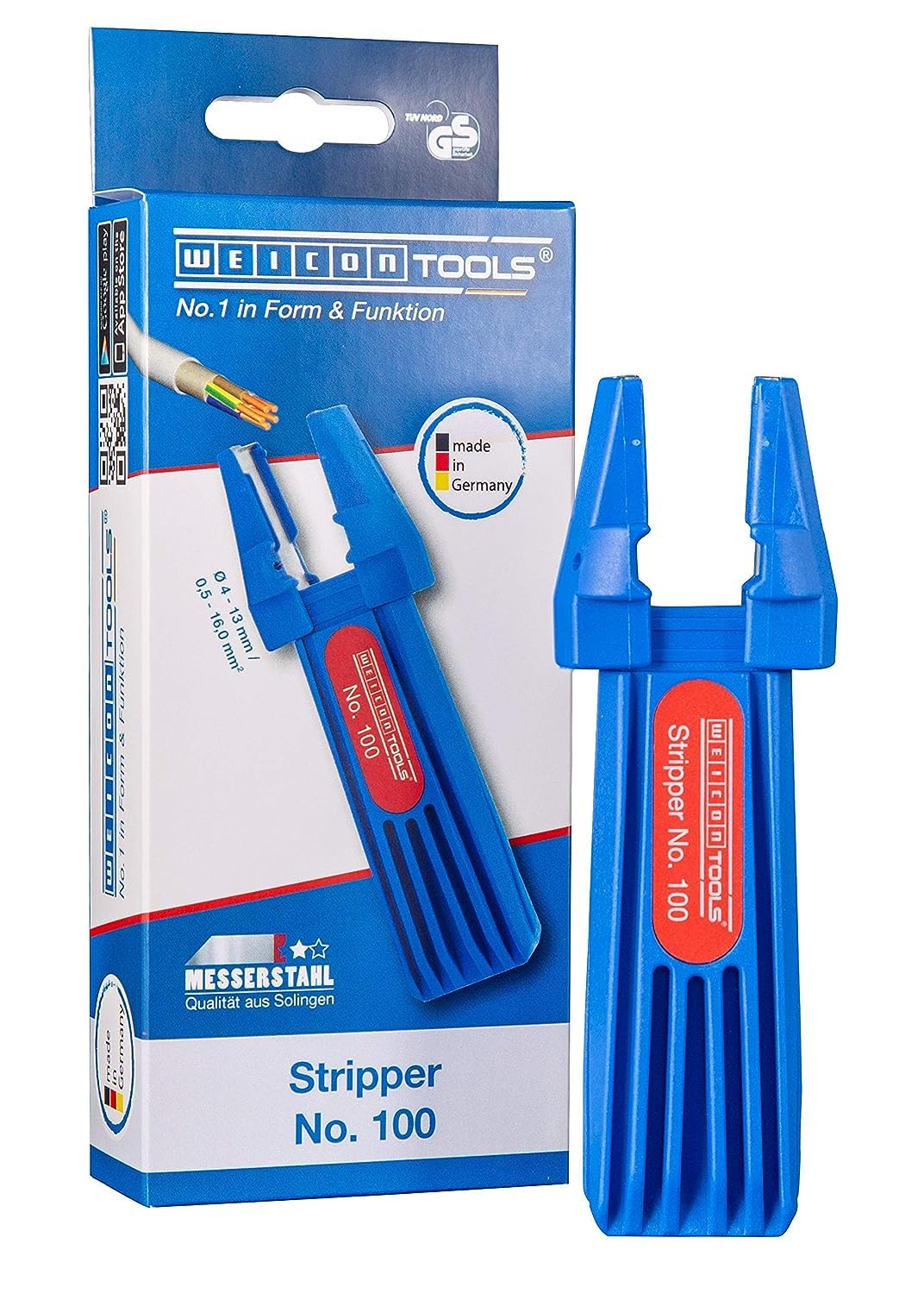 WEICON TOOLS Stripper No. 100 | Multifunktions-Abisolierwerkzeug für verschiedene Kabeltypen, 135mm
