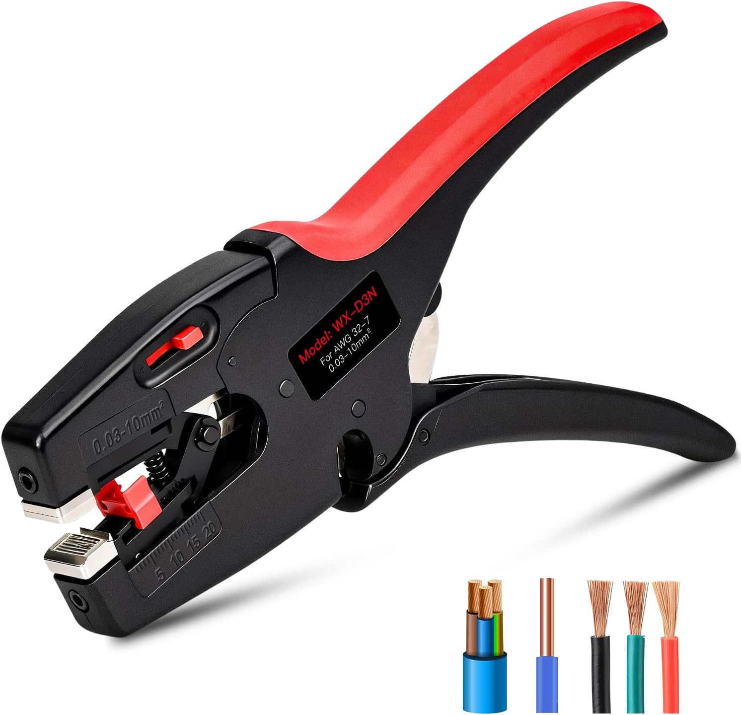 Automatischer Abisolierer, 2-in-1 Schneid- & Abisolierwerkzeug, 0,03–10 mm²