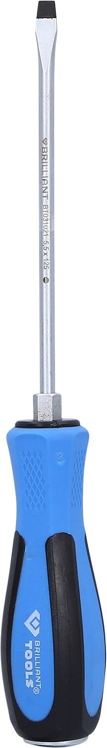 BRILLIANT TOOLS BT031022 Schraubendreher mit Schlagkappe 8x150mm, Schlitz [Powered by KS TOOLS]
