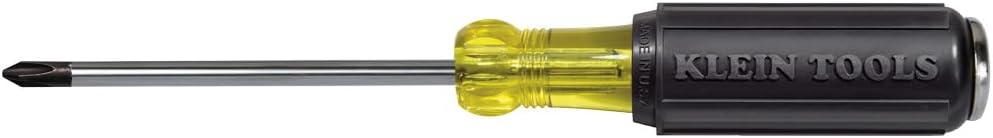 Klein Tools 6034DD #2 Kreuzschlitz-Abbruchschrauber, 10,2 cm Schaft, hergestellt in den USA