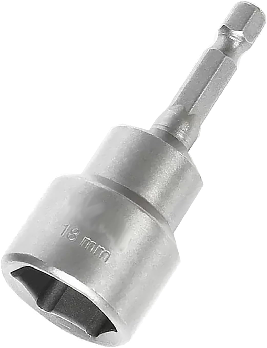 SagaSave Steckschlüsseleinsatz für Bohrmaschinen, 18mm Sechskantschaft, magnetischer Steckschlüsseleinsatz, Nuss-Schraubendreher und Schlag-Stecknuss-Adapter, 1 Stück