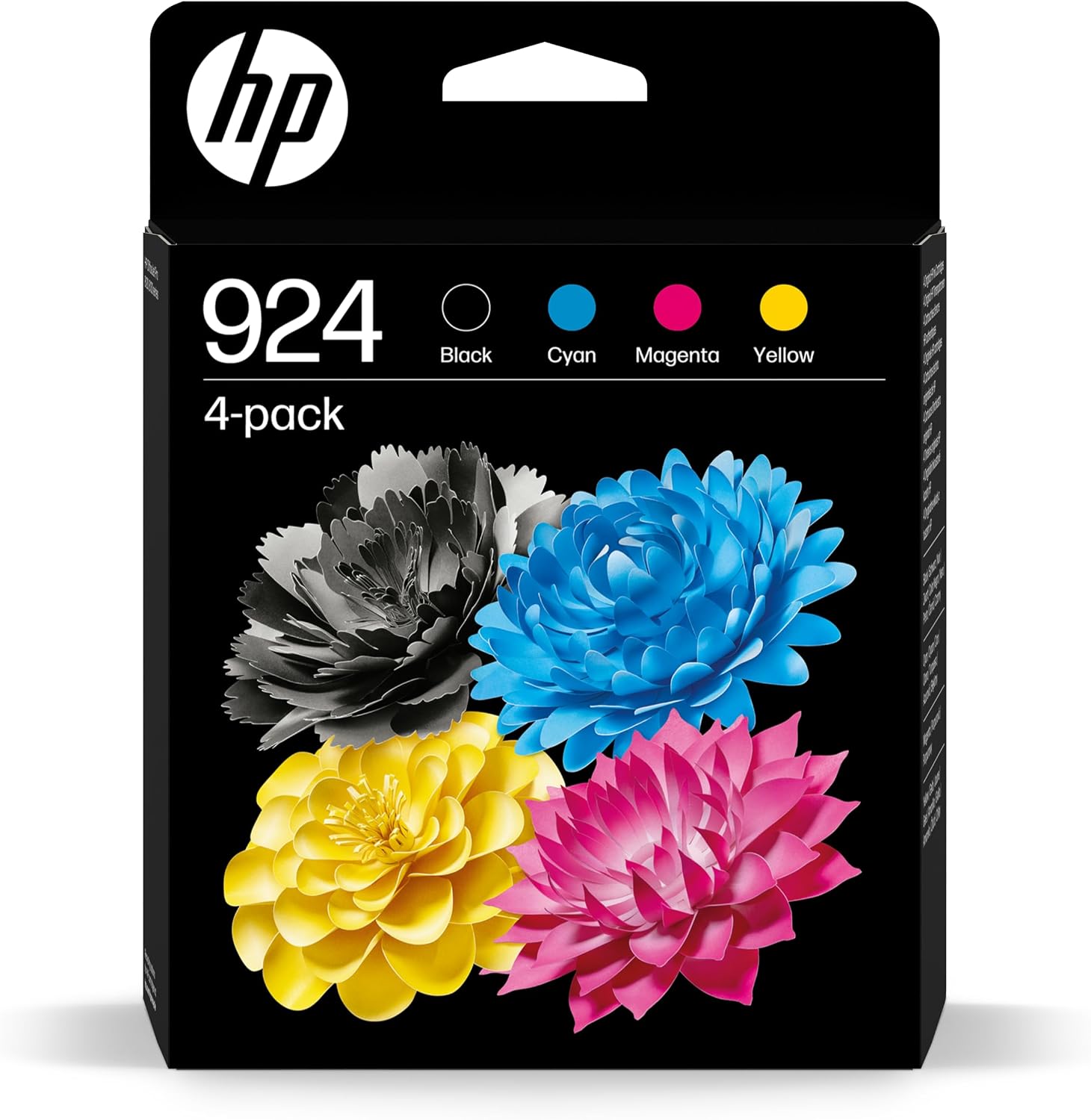 HP 924 Schwarz, Cyan, Magenta, Gelb, Original Druckerpatronen Multipack