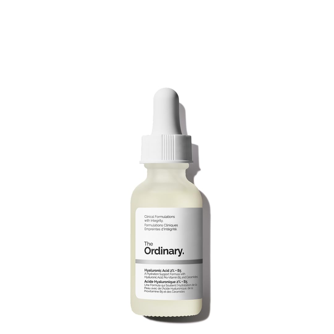 The Ordinary Hyaluronic Acid 2% + B5 (with Ceramides), Hyaluronsäure + B5 (mit Ceramiden), Tiefenwirksames Hydrationsserum für vitalere, glattere Haut, 30ml
