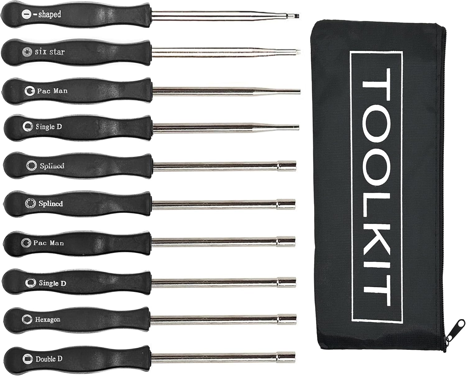 10-teiliges Vergaser-Einstellwerkzeug Schraubendreher-Kit für gewöhnliches 2-Takt-Vergaser-Einstellen des kleinen Motor-Vergasers Einstellen des Einstellwerkzeugs