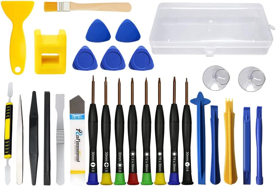 RealPlus Mini Schraubendreher Set 12-teilig, Magnetisch, für Phone & Brille