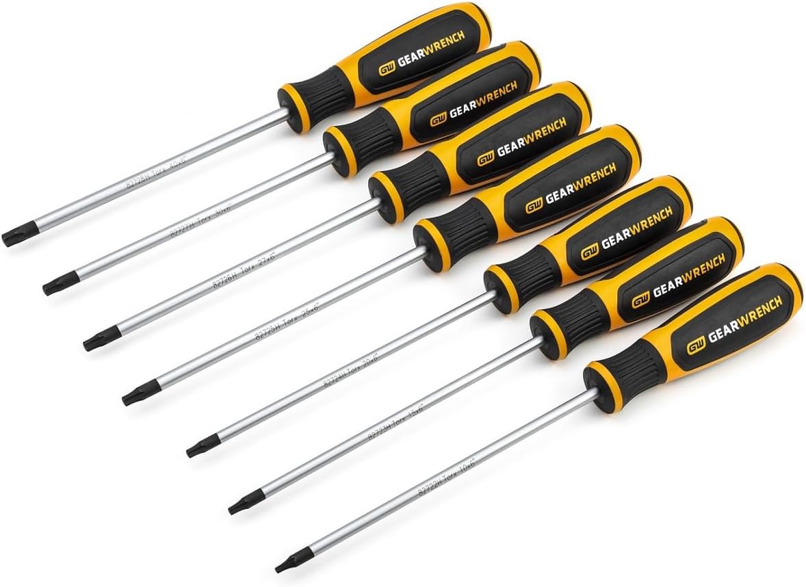 GearWrench 80052H 5-teilger Phillips® Doppelmaterial-Schraubendreher-Satz, rutschfest, mit schwarzer Oxidspitze