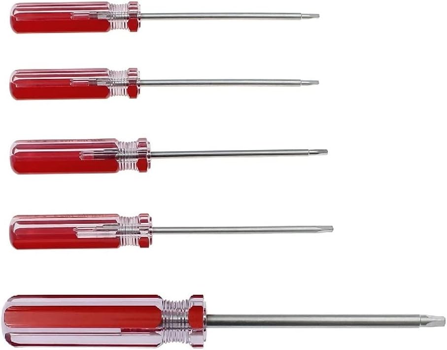 5-teiliges Dreieck-Schraubendreher-Set, magnetische Dreieck-Schraubendreher-Bits 1,8 mm, 2,0 mm, 2,3 mm, 2,7 mm, 4,2 mm, Schraubendreher-Reparaturwerkzeug für Spielzeug und Batteriewechsel