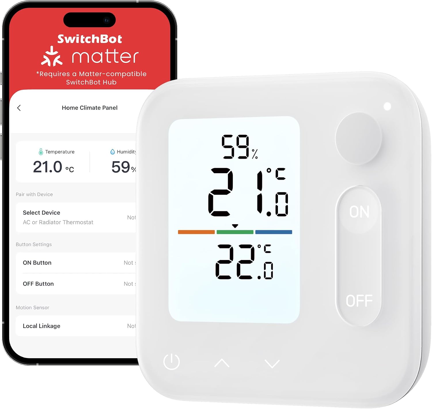SwitchBot Smartes Heizkörperthermostat, App-Steuerung&Bluetooth, 6 Adapter