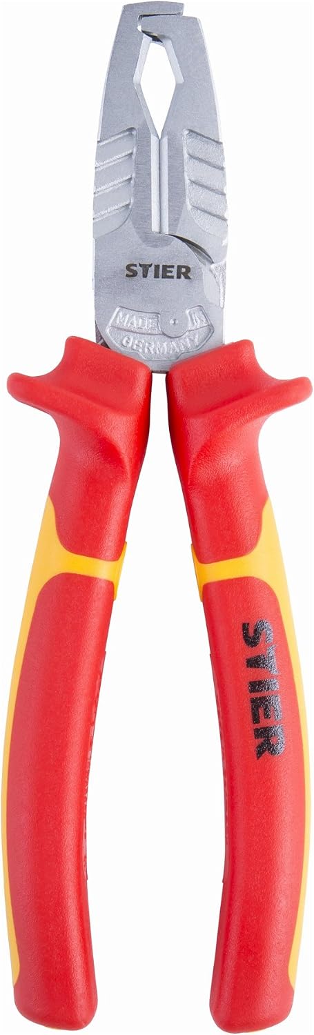STIER Abisolierzange mit Seitenschneider 180mm