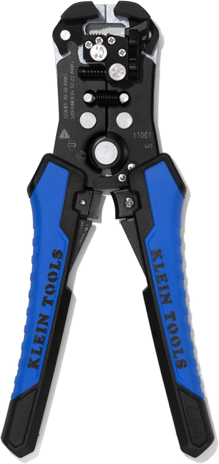 Klein Tools 11061 | Selbstjustierende Abisolierzange | Automatischer Wire Stripper für 0,5–6 mm² | Mit Komfortgriff & robustem Stahlkörper | Profi-Elektrowerkzeug