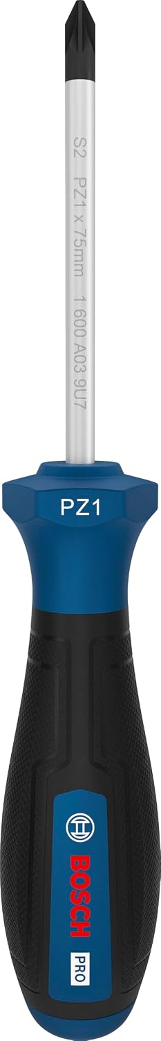 Bosch 1x PRO Schraubendreher PZ1 x 75 mm (Länge 177 mm,)