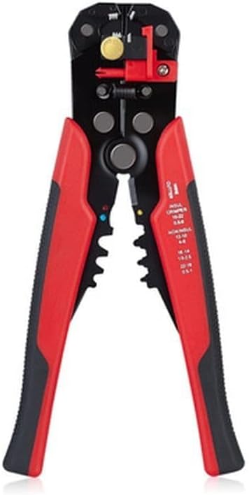 3-in-1 Automatisches Abisolierwerkzeug, Crimper und Drahtschneider AWG10-24/0,2-6mm² Selbsteinstellendes Handwerkzeug zum Abisolieren, Schneiden und Crimpen