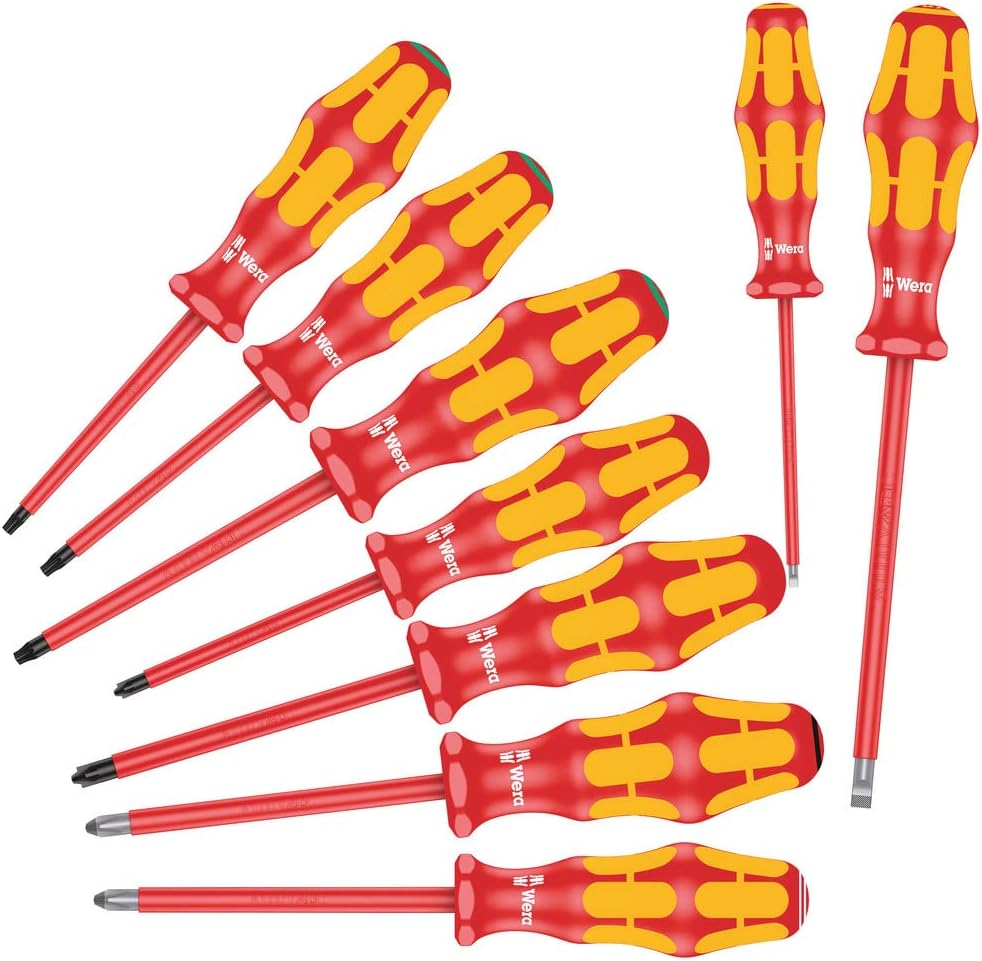 Wera 160 i/162 i/167 i/9 Schraubendrehersatz Kraftform Plus Serie 100, 9-teilig, 05133355001, Teilig Torx