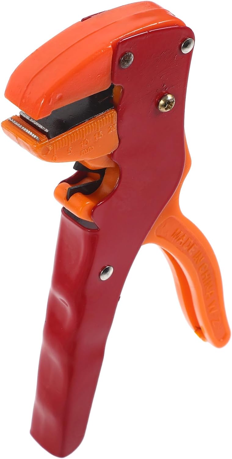 Automatischer Kabelabisolierer mit Schneide, Rot, Kohlenstoffstahl