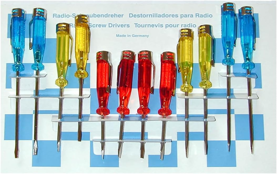 SW-Stahl 32320L Radio-Schraubendreher-Satz mit Metallclip, 12-teilig