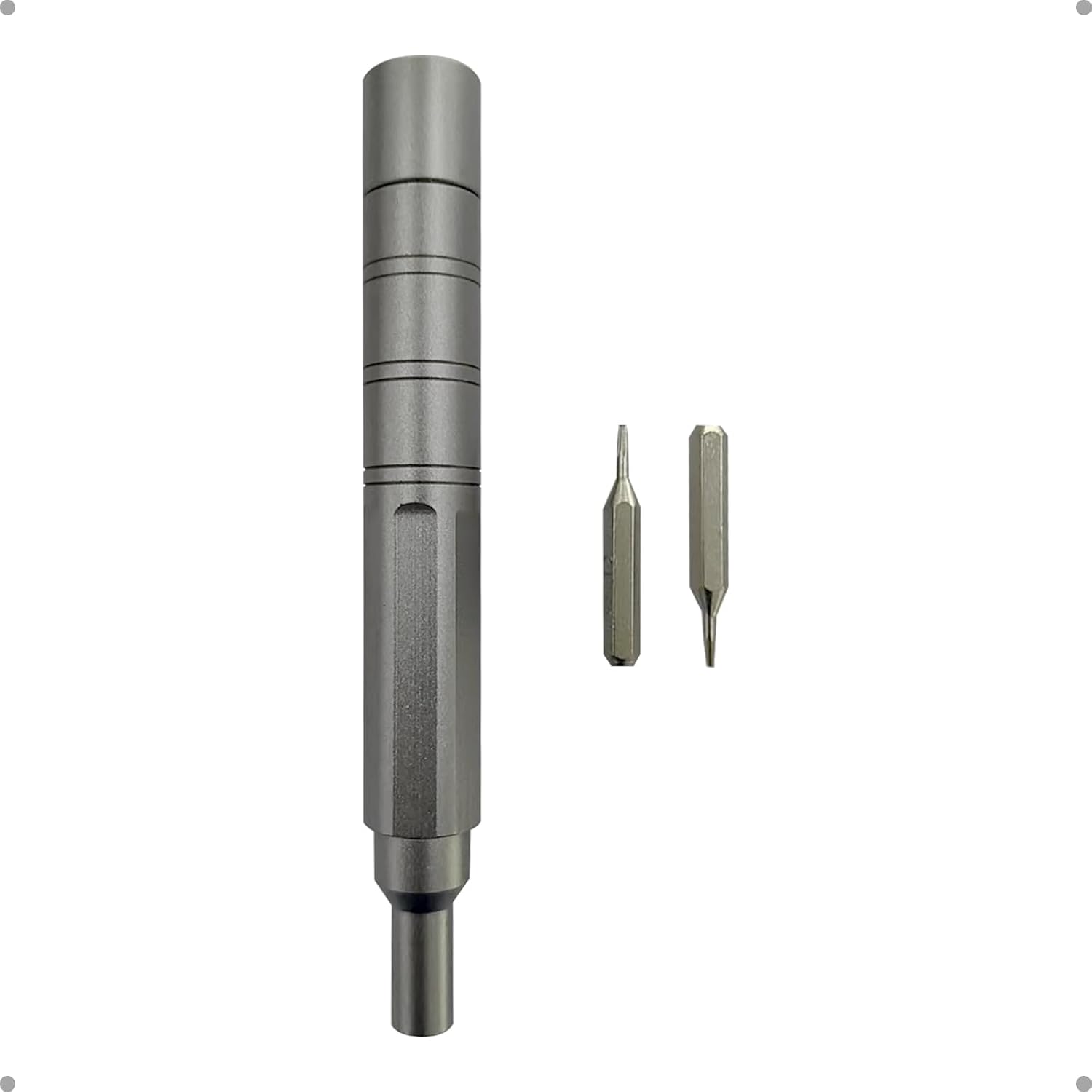 Steinwhale Precision Screwdriver Repair Tool Kit for Ray-Ban Meta 2 Smart Glasses, Includes 1 Handle and 2 Interchangeable Bits for Frame Adjustments, Lens Replacement and Daily Maintenance