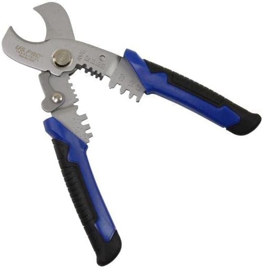 US PRO Industrieller 17,8 cm Multifunktionaler Streifen-, Schneiden und Crimpkabelschneider, 1–4 mm 6838