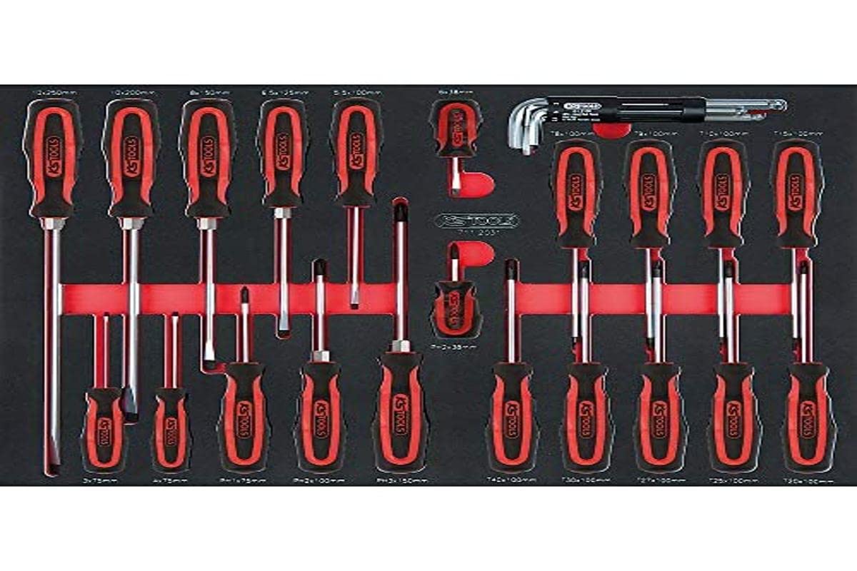KS Tools Schraubendreher-Satz, 29-tlg. in 1/Systemeinlage SCS Schraubendreher-Satz, 29-tlg in 1/1 Systemeinlage