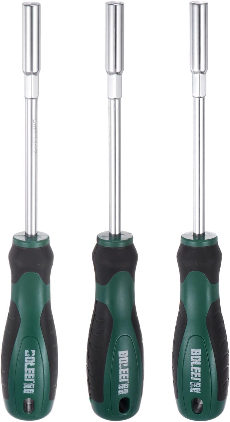 QUARKZMAN 3 Stück metrische Mutternschlüssel 5/5,5/6mm CR-V hohle Wellen
