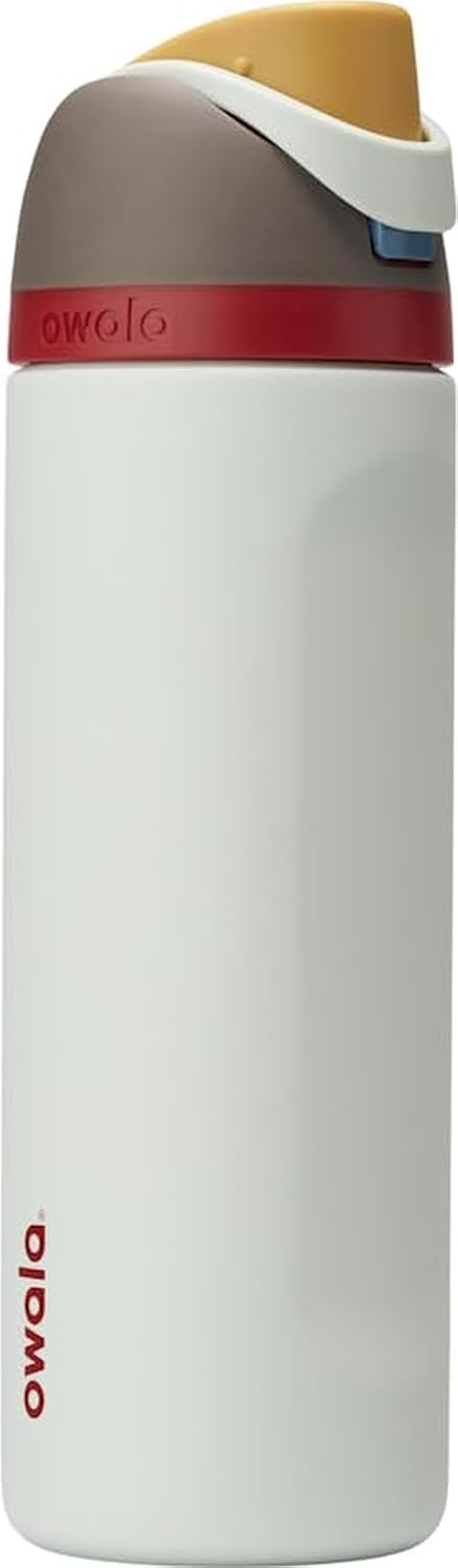Owala FreeSip Isolierte Edelstahl Trinkflasche mit Strohhalm, 710 ml – BPA-frei, optimal für Sport, Fitness, Outdoor und Reisen, Lilac You A Lot
