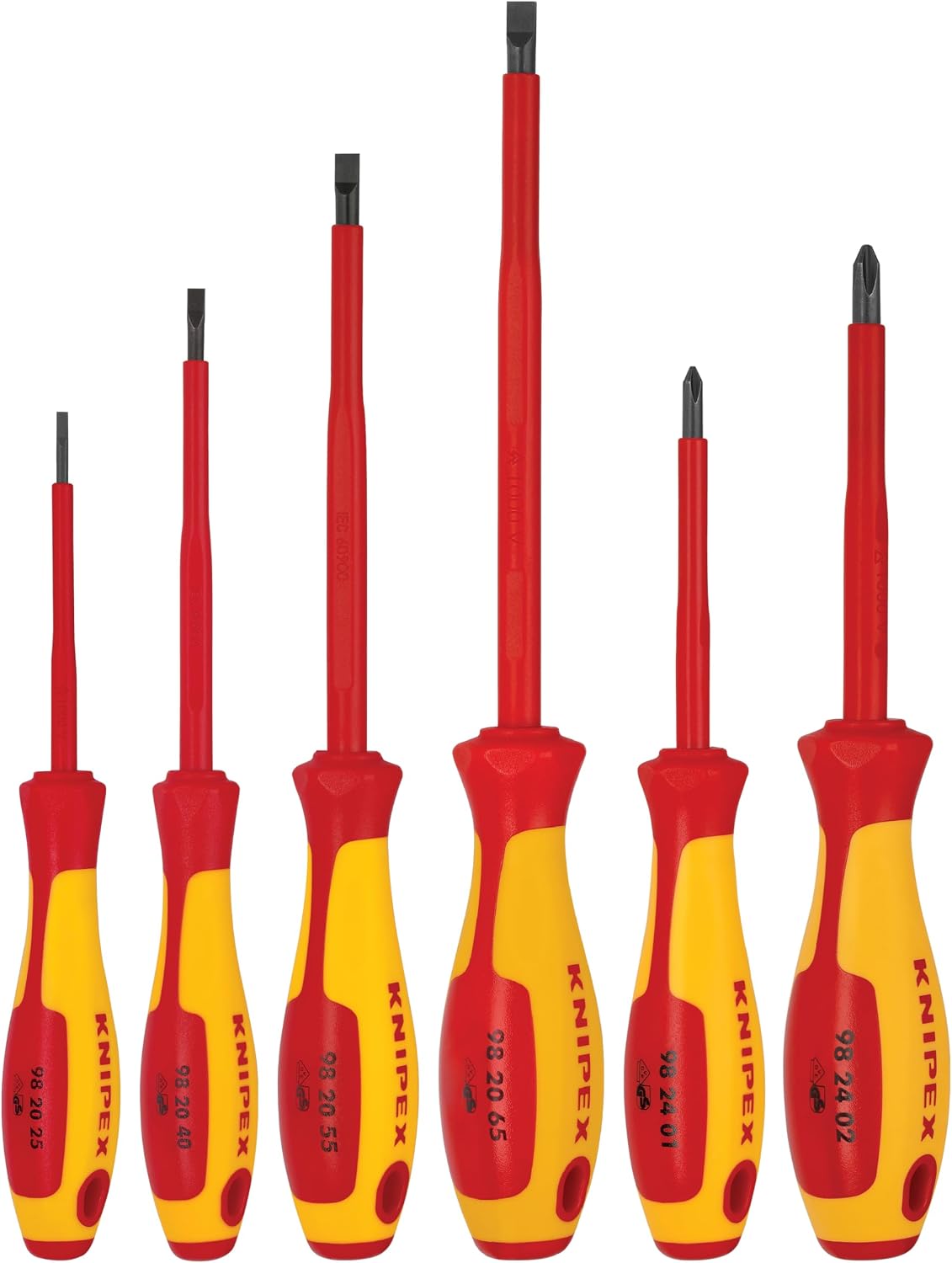 Knipex - 6-teiliges Schraubendreher-Set, 1000 V isoliert (9K989833US)