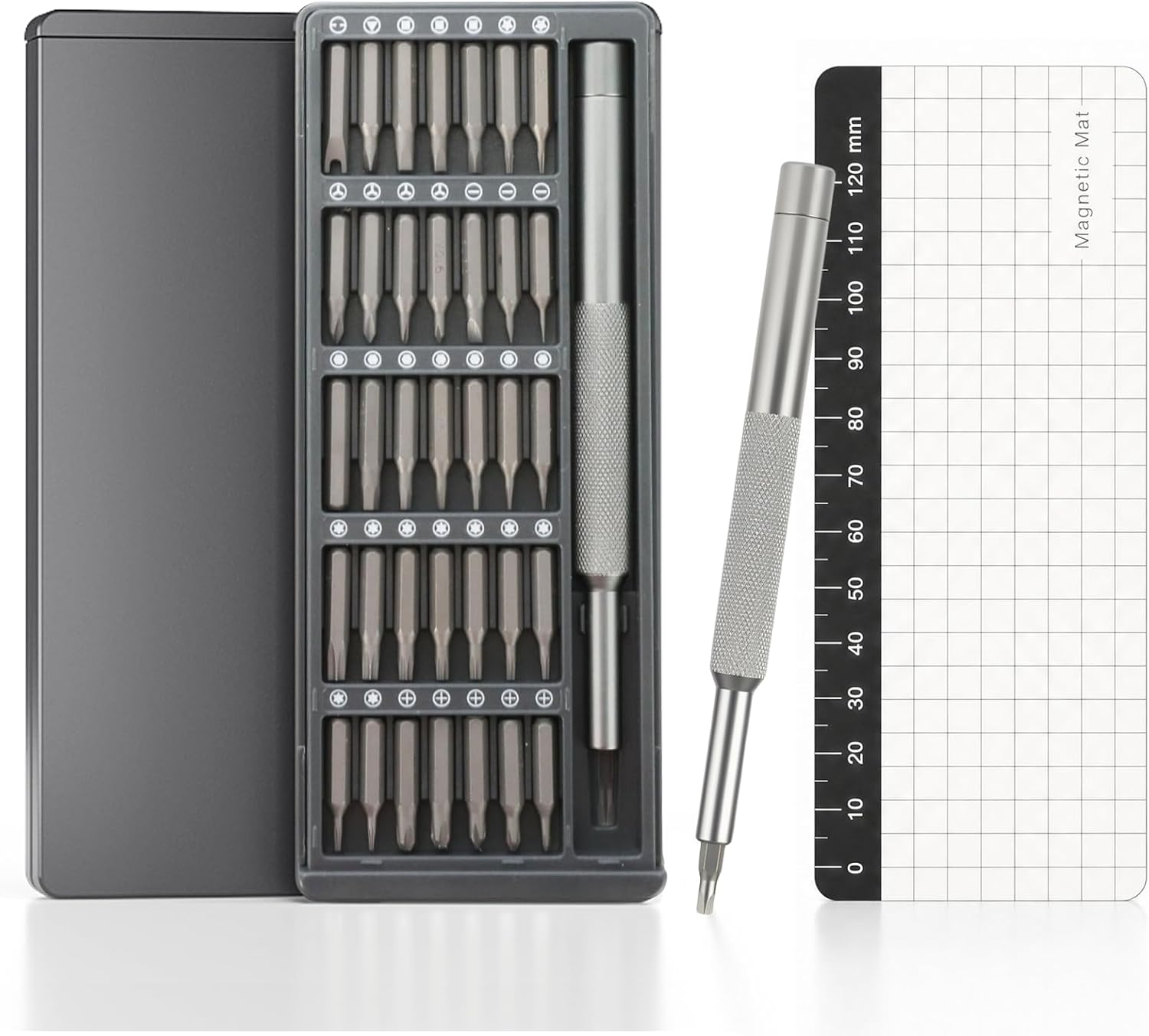 Romon 37-in-1 Schraubendreher Set, 35 Bits mit Magnetgriff und Magnetpad