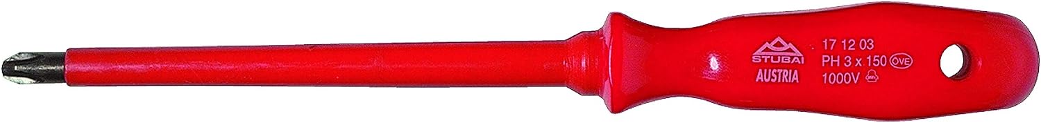 Stubai 171200 Phillips-Schraubendreher PH0 3,5/60 mm ÖVE/VDE-isoliert