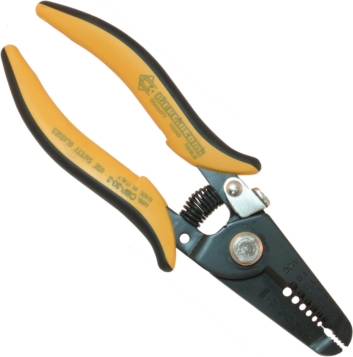 Piergiacomi Starkes Mehrzweck-Werkzeug mit 3 Funktionen Schere, Abisolierer und Zange für Drähte Durchmesser 0,81/2,59 mm - 20-10-20 awg, CSP302