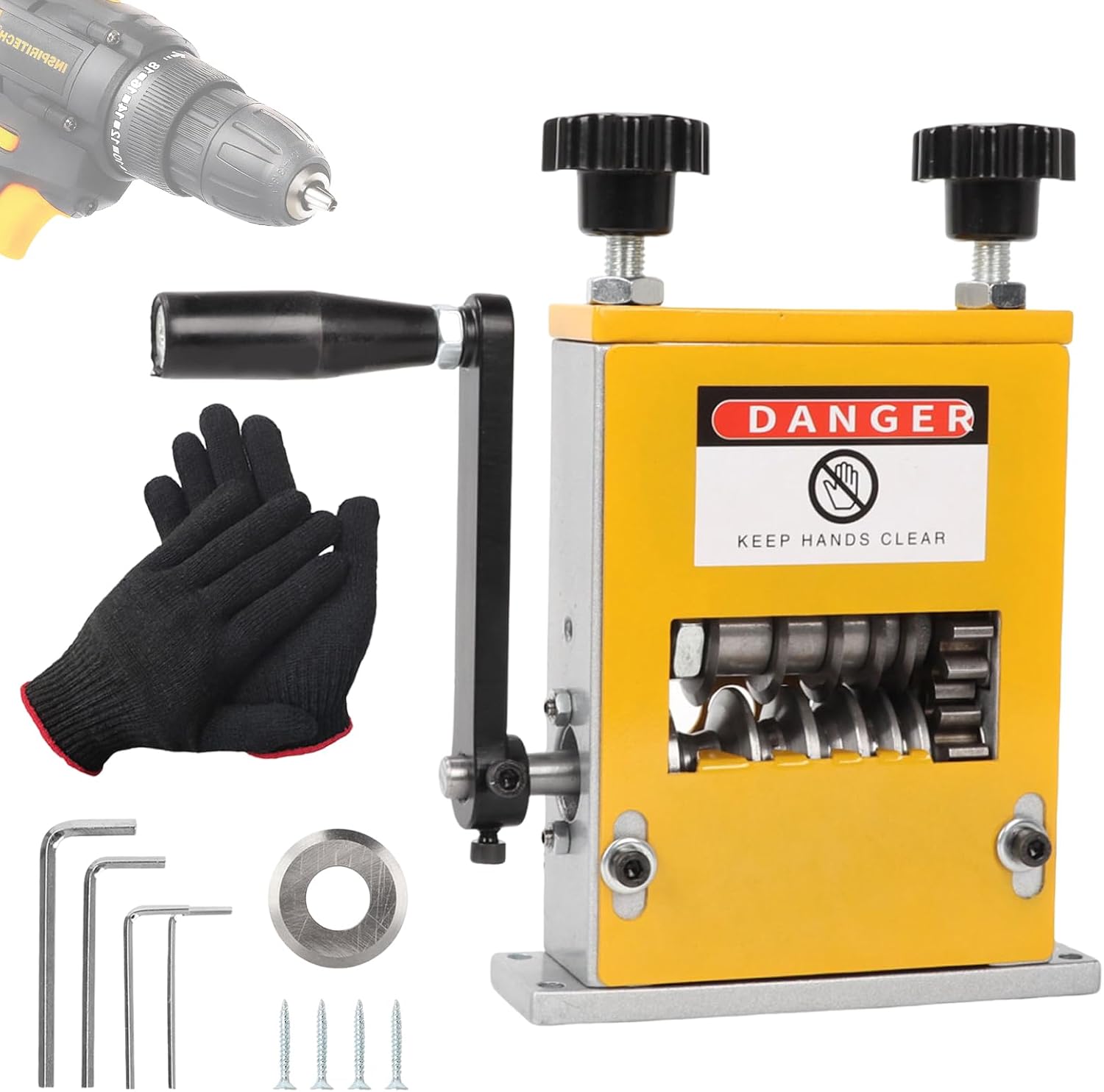 Kabelschälmaschine für 1-25 mm Kabel, Kabel Absolierer mit 5 Ersatzklinge