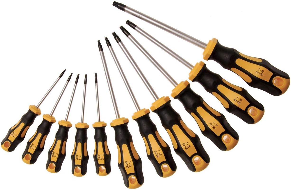 Torx-Schraubendreher gebohrt T6-7-8-9-10-15-20-25-27-30-40