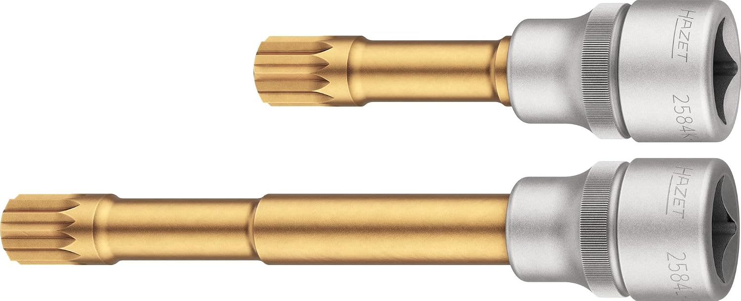 HAZET Schraubendreher-Steckschlüsseleinsatz-Satz 2584-12/2, Chrom-Vanadium