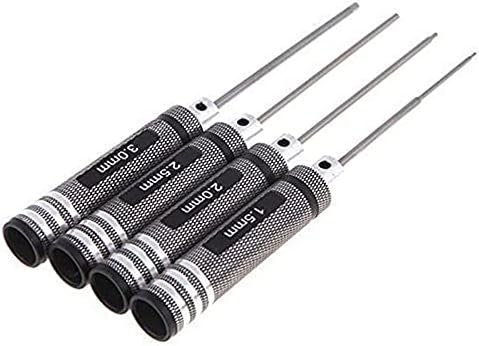 4 Stück Schraubendreher Set,Sechskant Schraubendreher Werkzeug Kit(1.5mm/2mm/2.5mm/3.0mm)