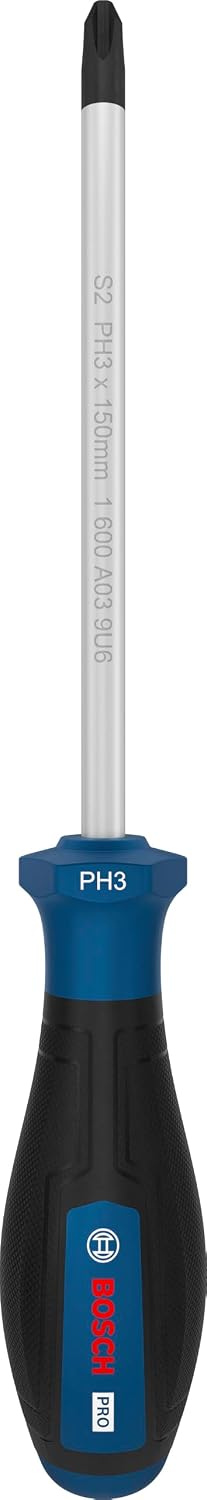 Bosch 1x PRO Schraubendreher PH3 x 150 mm (Länge 265 mm,)
