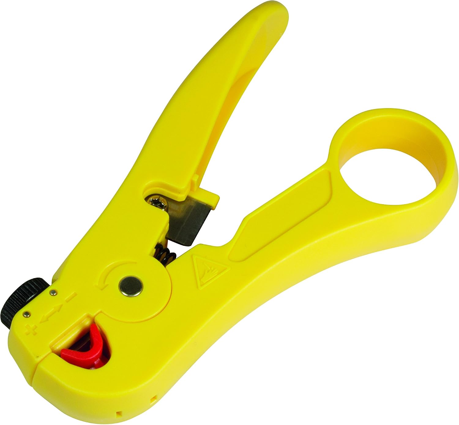 LogiLink Professional WZ0032 Professionelle Abisolierzange f?r Netzwerkkabel mit Kabelschneider f?r Netzwerk- und Datenkabel, gelb