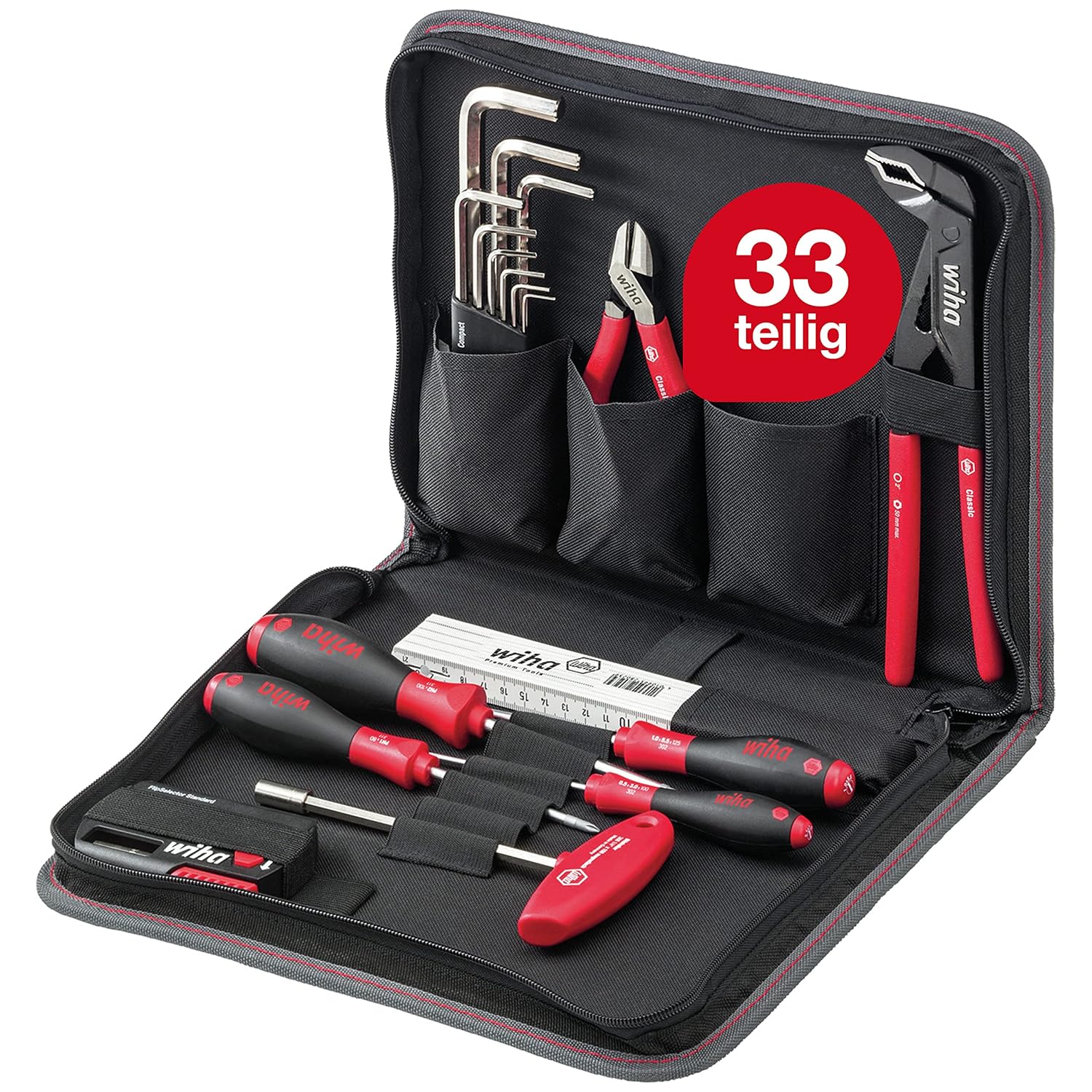 Wiha Werkzeug Set Elektriker gemischt 13-tlg. in Tasche (36389)