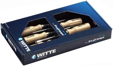 Schraubendreher-Set 'Witte' 6-tlg, LS+PH, Holzheft