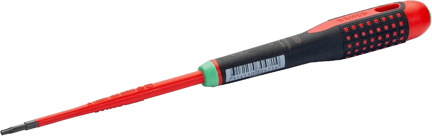 BAHCO VDE-isolierte ERGO™ TORX®-Schraubendreher mit dünnem Schaft