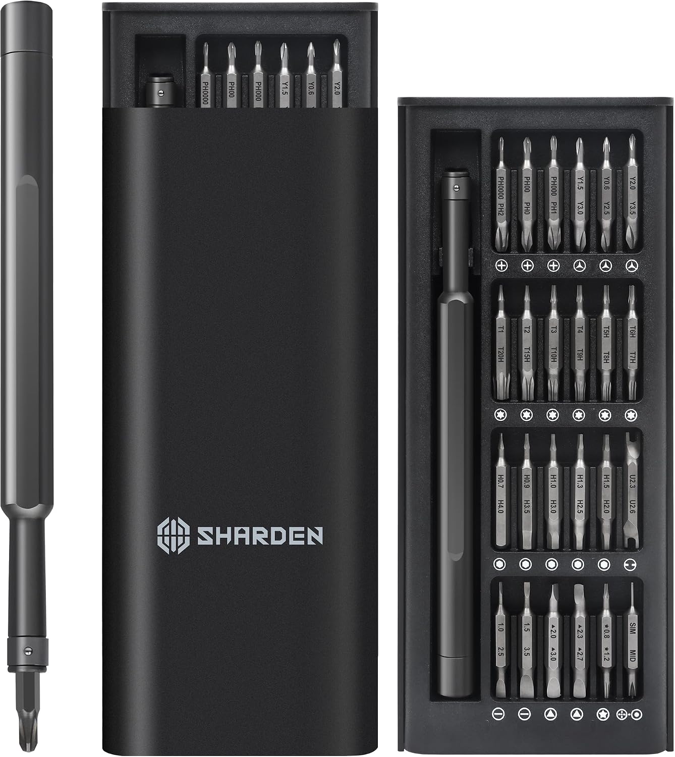 SHARDEN Präzisionsschraubendreher-49 in 1 Magnetische Reparaturwerkzeug Set
