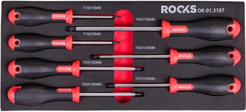 ROOKS Satz Schraubendreher TORX, 7-teilig