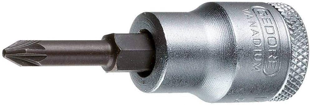 GEDORE Schraubendrehereinsatz 3/8 Zoll, Kreuzschlitz PZ 1, 1 Stück, IKS 30 PZD 1