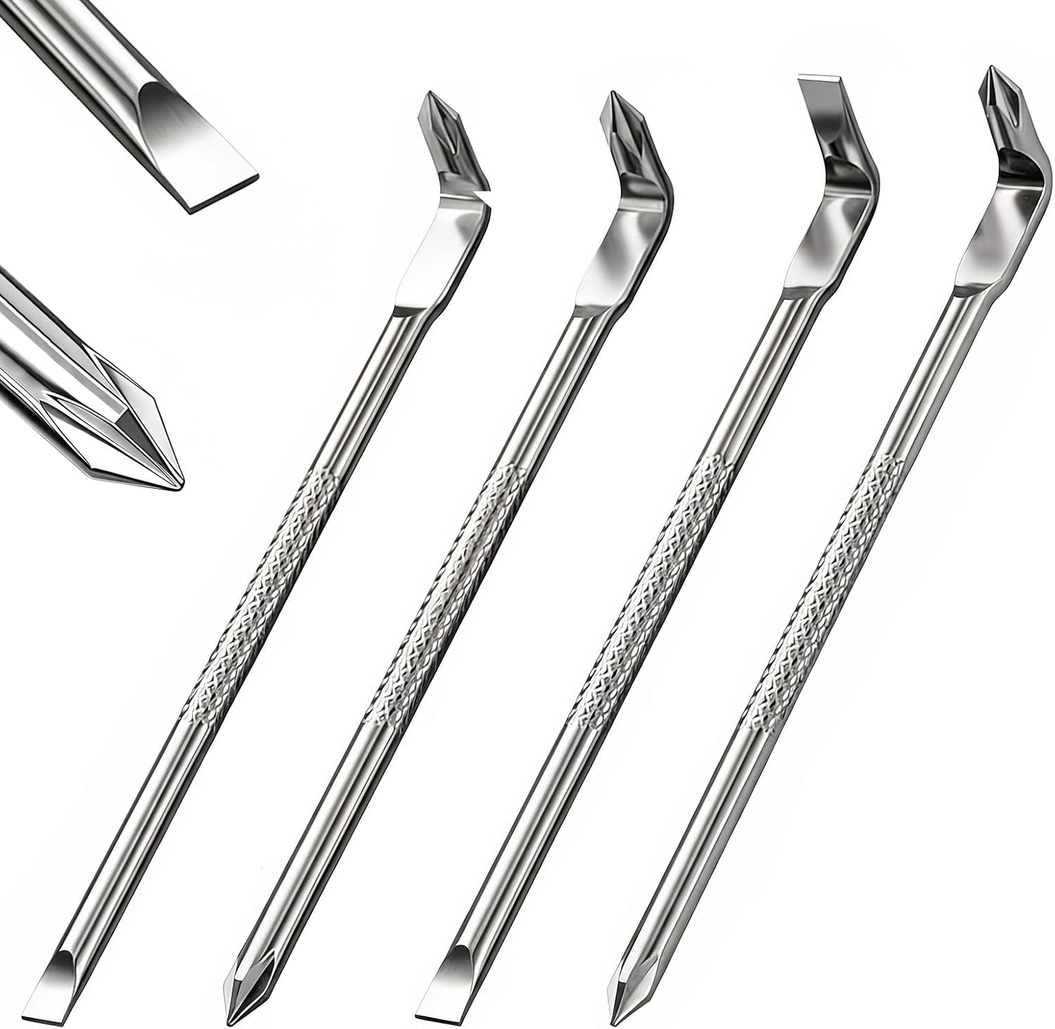 4 Stück Winkelschraubendreher 90° Winkelschrauber Set Magnetisch L 120x17mm