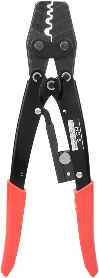 Tissting Kabelcrimpzange Professionell Ratschenzange, Hochfester Stahl PVC-Griff Präzisionswerkzeug für Industrielle Elektroinstallationen mit 0.3-5mm²