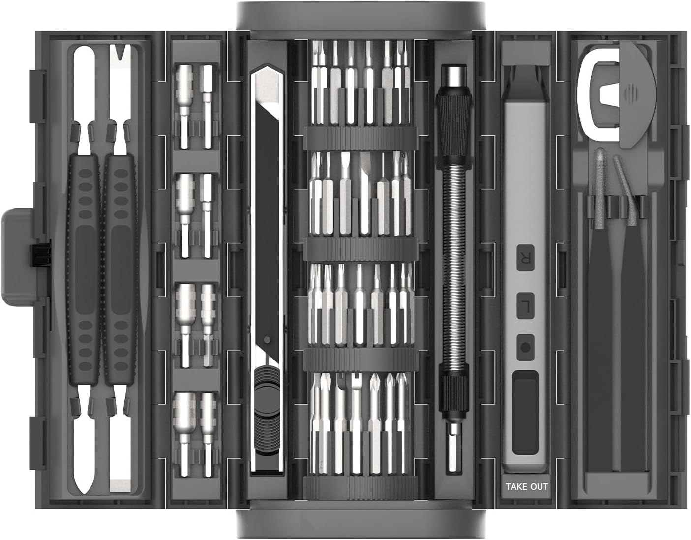 83-in-1-Schraubendreher-Set, Mehrzweck-Präzisions-Reparaturwerkzeug-Set, professionelles magnetisches Reparaturwerkzeug-Set mit 71 Bits für Computer, PC, Telefon, Laptop, Drohnen, Uhr, Xbox, PS5