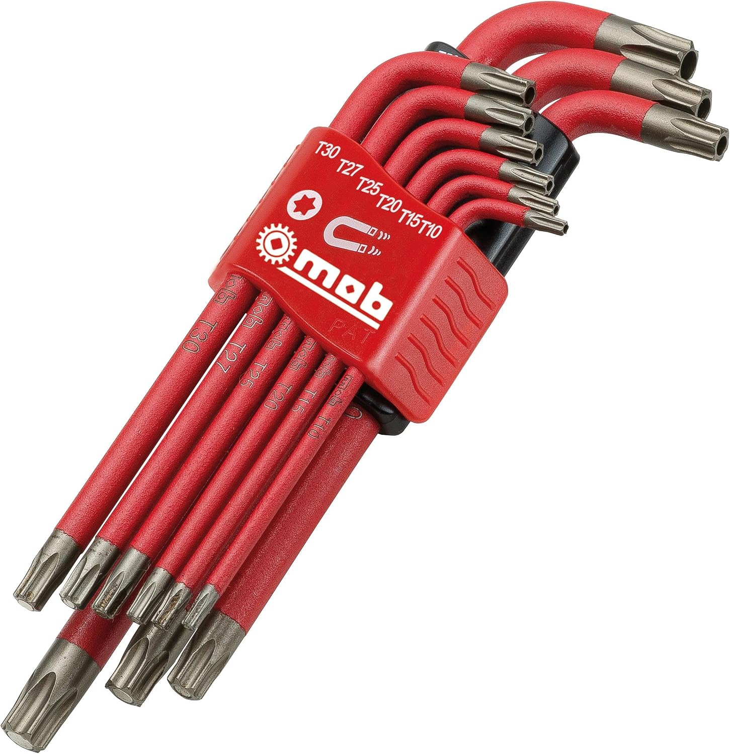 MOB Outillage 9064020101 Spiel von 9 ACIER AU Innensechskantschlüsseln Silizium S2 Tamper Torx mit Magnete