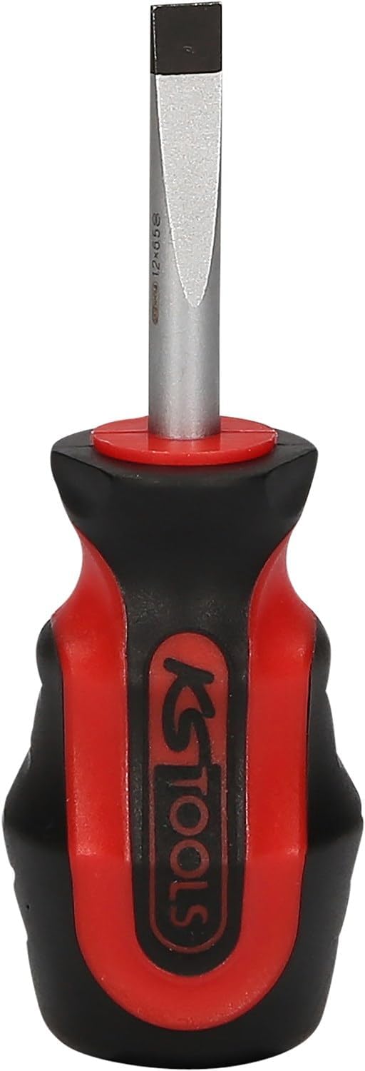 KS Tools ERGOTORQUEplus Schlitz-Schraubendreher, kurz, 6, 5mm