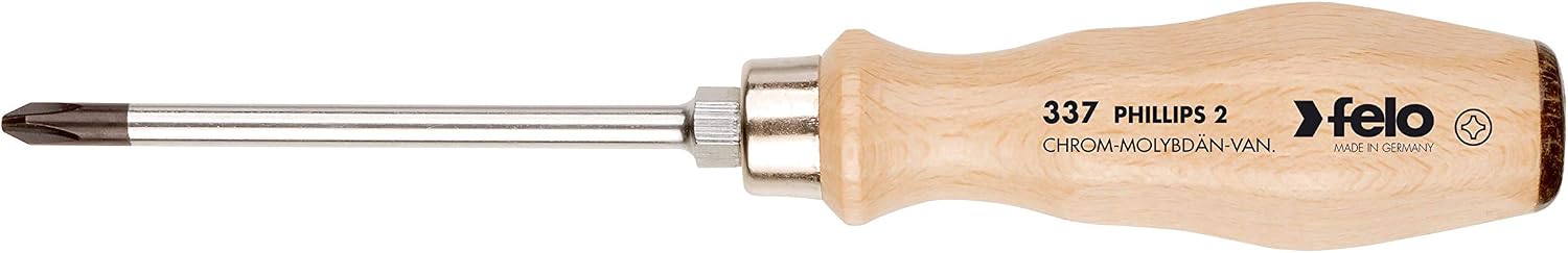 Felo Schraubendreher mit Holzgriff PH 2 x 100 Felo Dest. 330 Multicolor