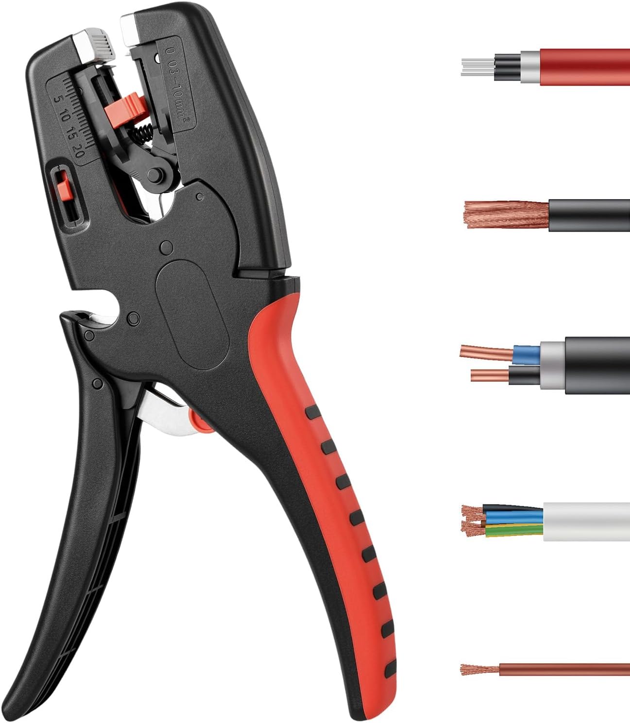 Automatische Abisolierzange, alle gängige Kabel 0.03-10mm²